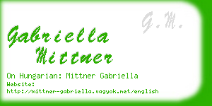 gabriella mittner business card